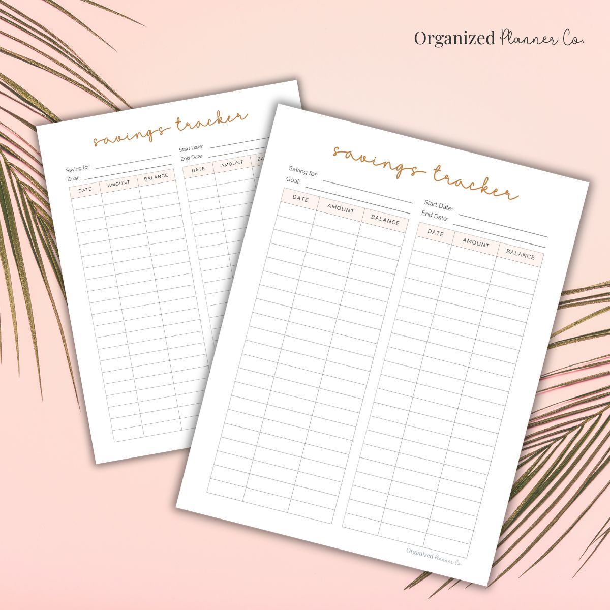 Free Printable Savings Tracker